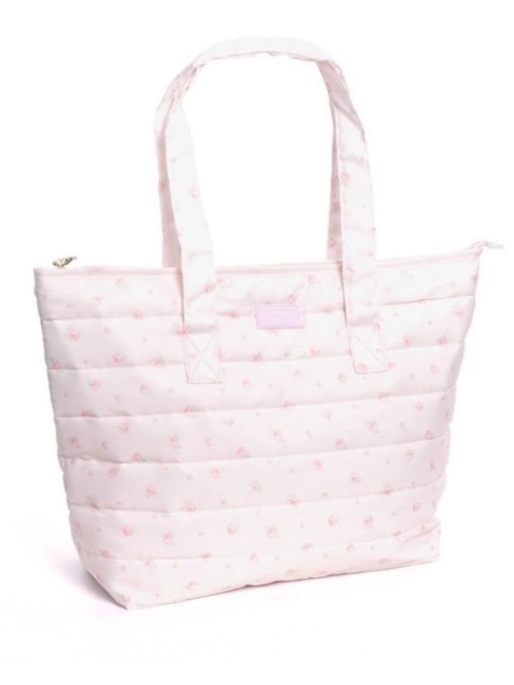 LoveShackFancy x Yoobi Blooming Heirloom Ditsy Quilted Tote Bag Ballet Bloom New